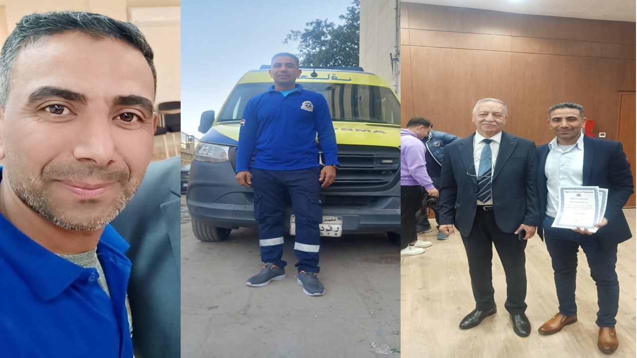 🚑 المسعف خليل توفيق يُنقذ القلوب قبل الأجساد.. ويُطمئن أسرة مريضة: «ليست جلطة»