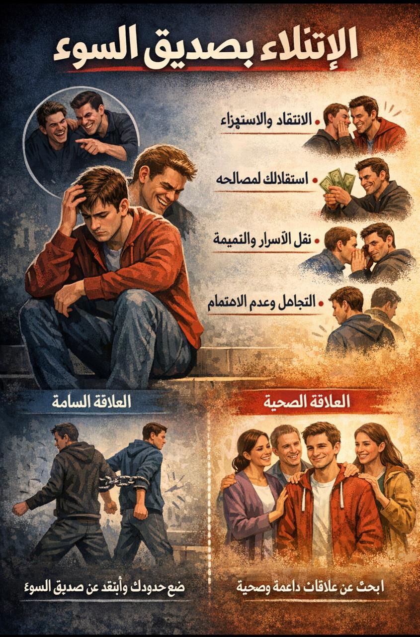 صديق السوء …أبتلاء .