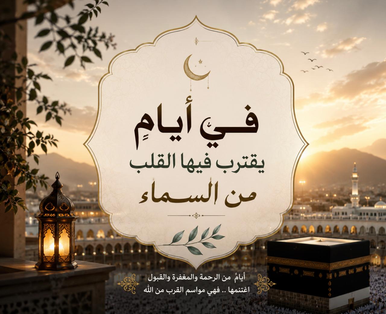 في أيامٍ يقترب فيها القلب من السماء…