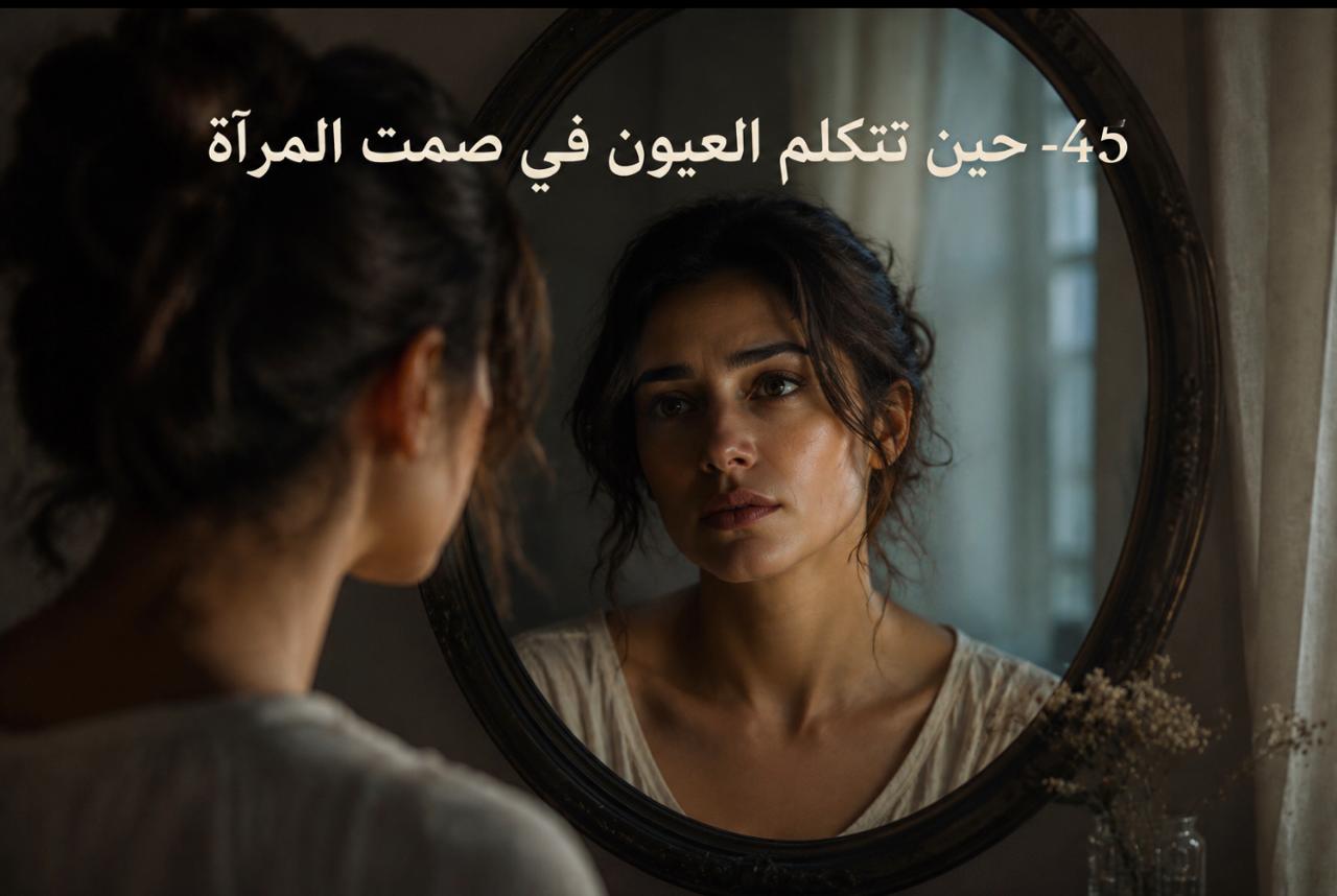 حين تتكلم العيون في صمت المرآة