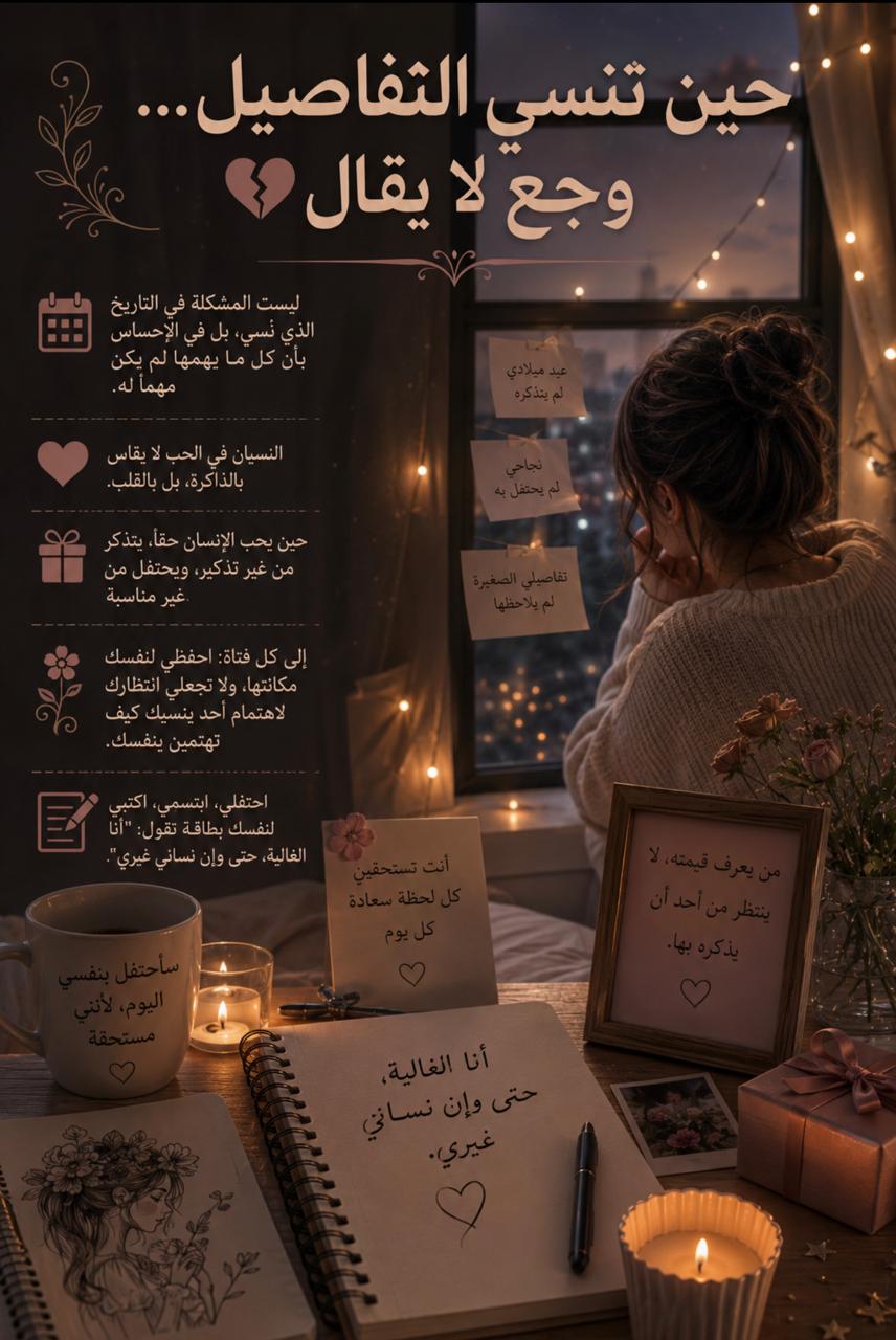 حين تنسى التفاصيل… وجع لا يقال