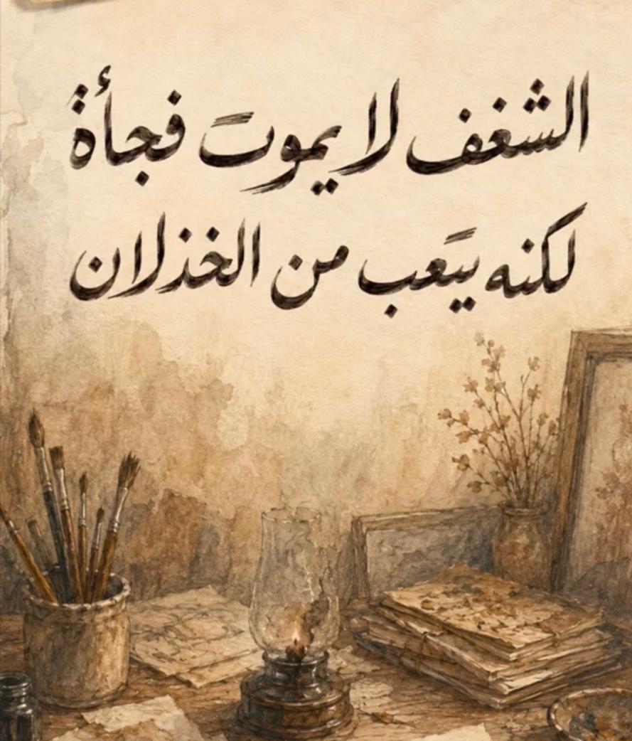 الشغف لا يموت فجأة، لكنه يتعب من الخذلان