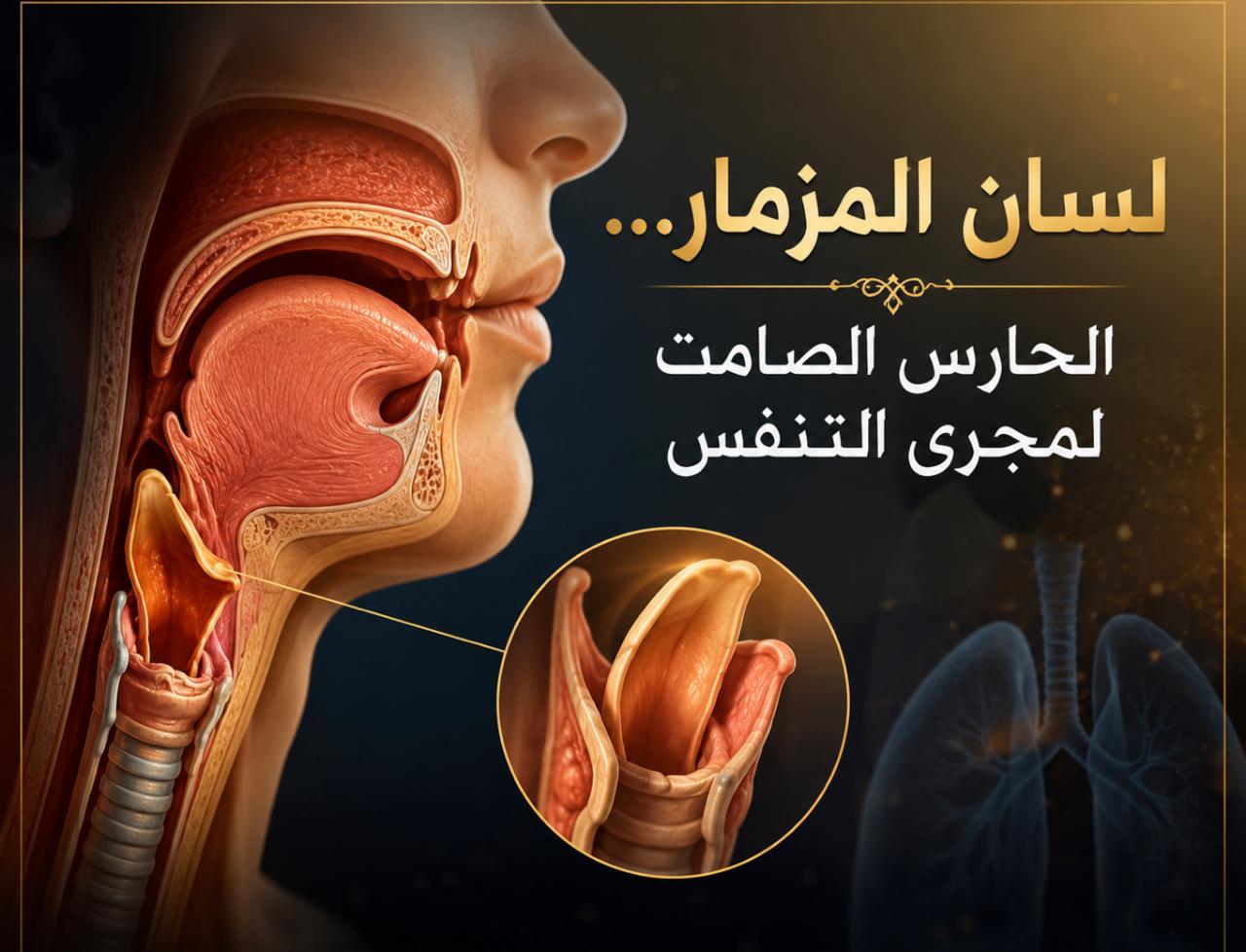 لسان المزمار … الحارس الصامت لمجرى التنفس
