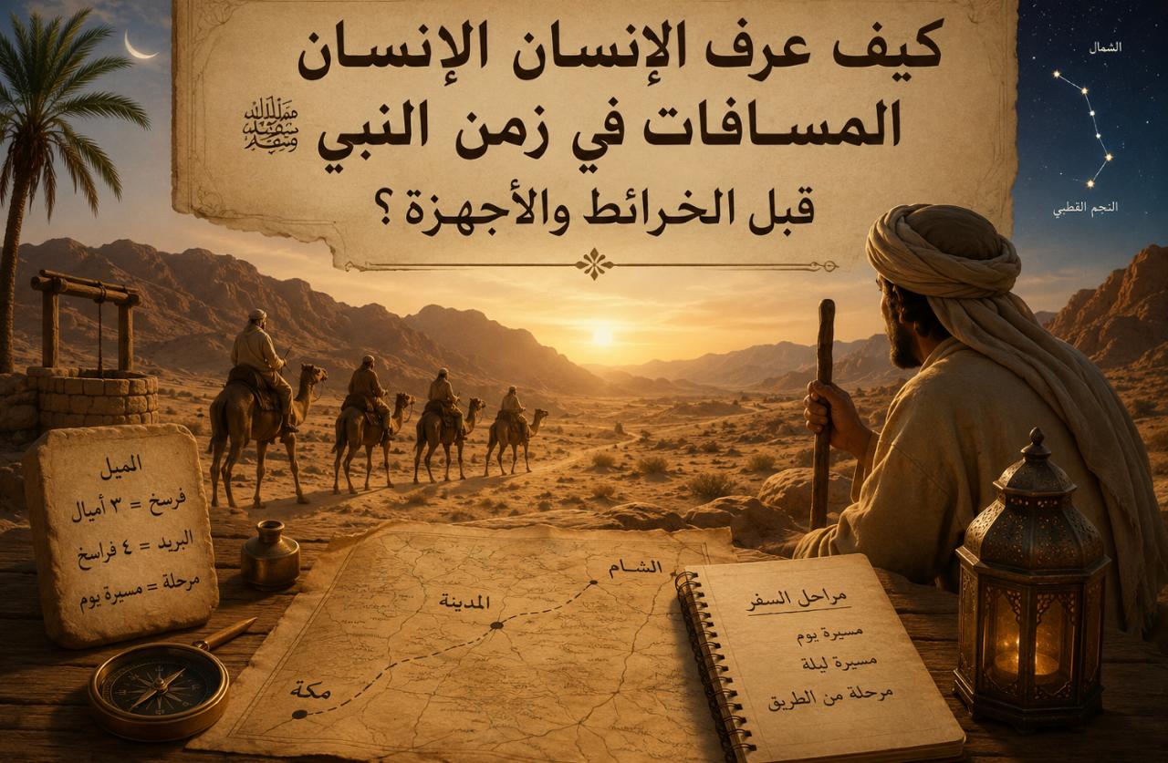 كيف عرف الإنسان المسافات في زمن النبي ﷺ قبل الخرائط والأجهزة؟