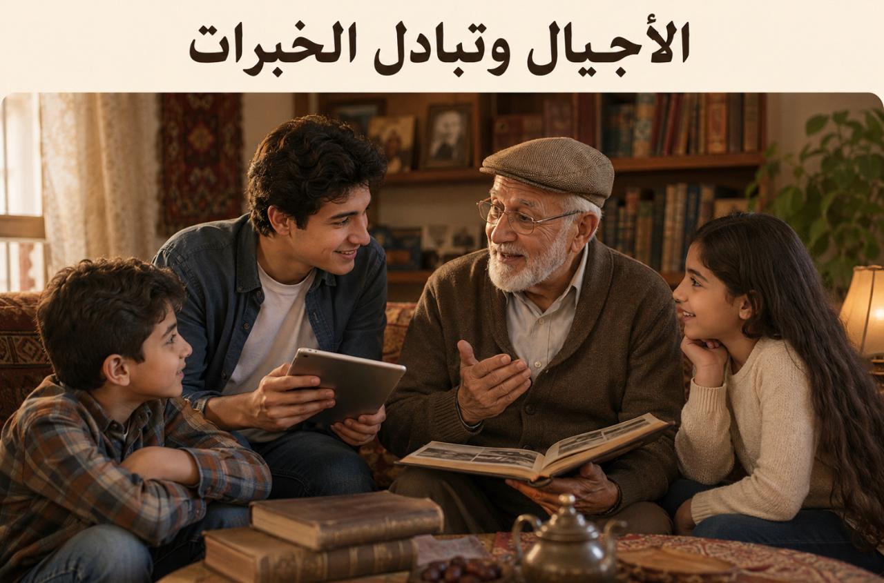الأجيال وتبادل الخبرات