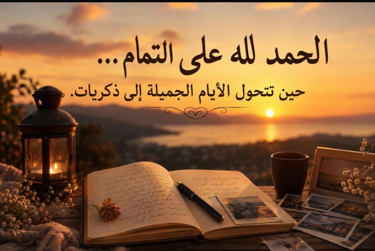 الحمد لله على التمام… حين تتحول الأيام الجميلة إلى ذكريات.