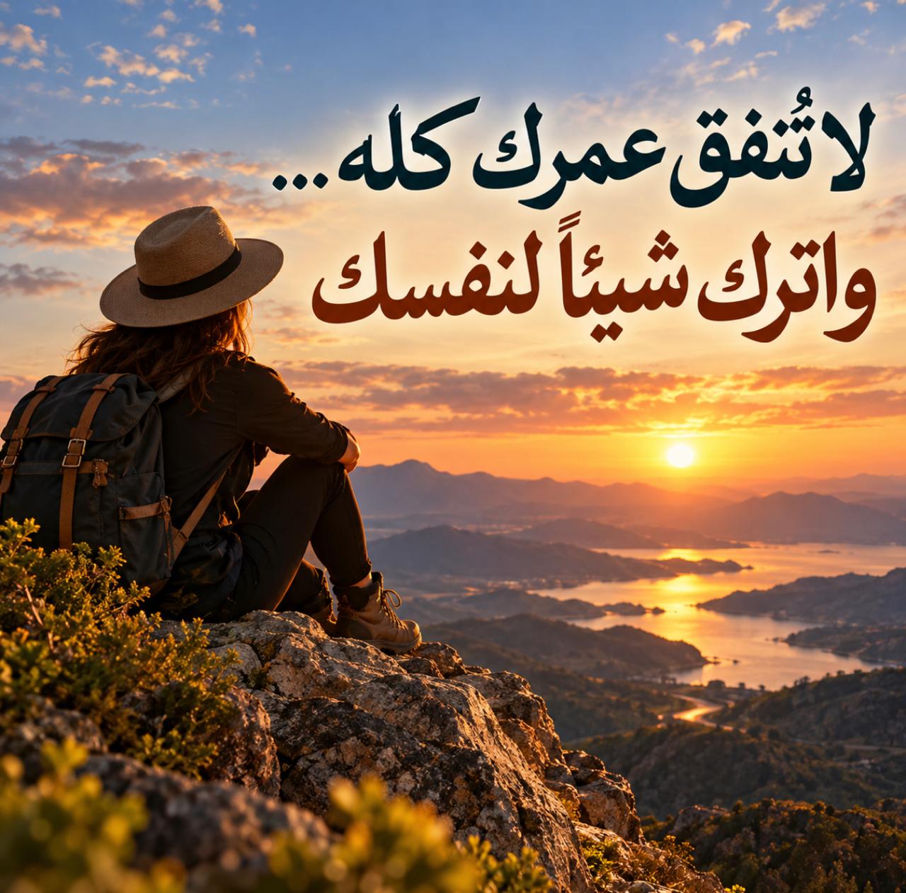لا تُنفق عمرك كله… واترك شيئاً لنفسك
