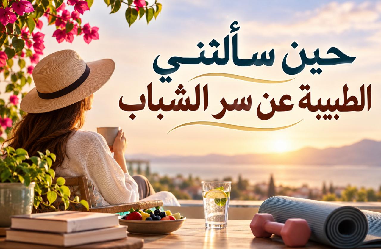 حين سألتني الطبيبة عن سر الشباب