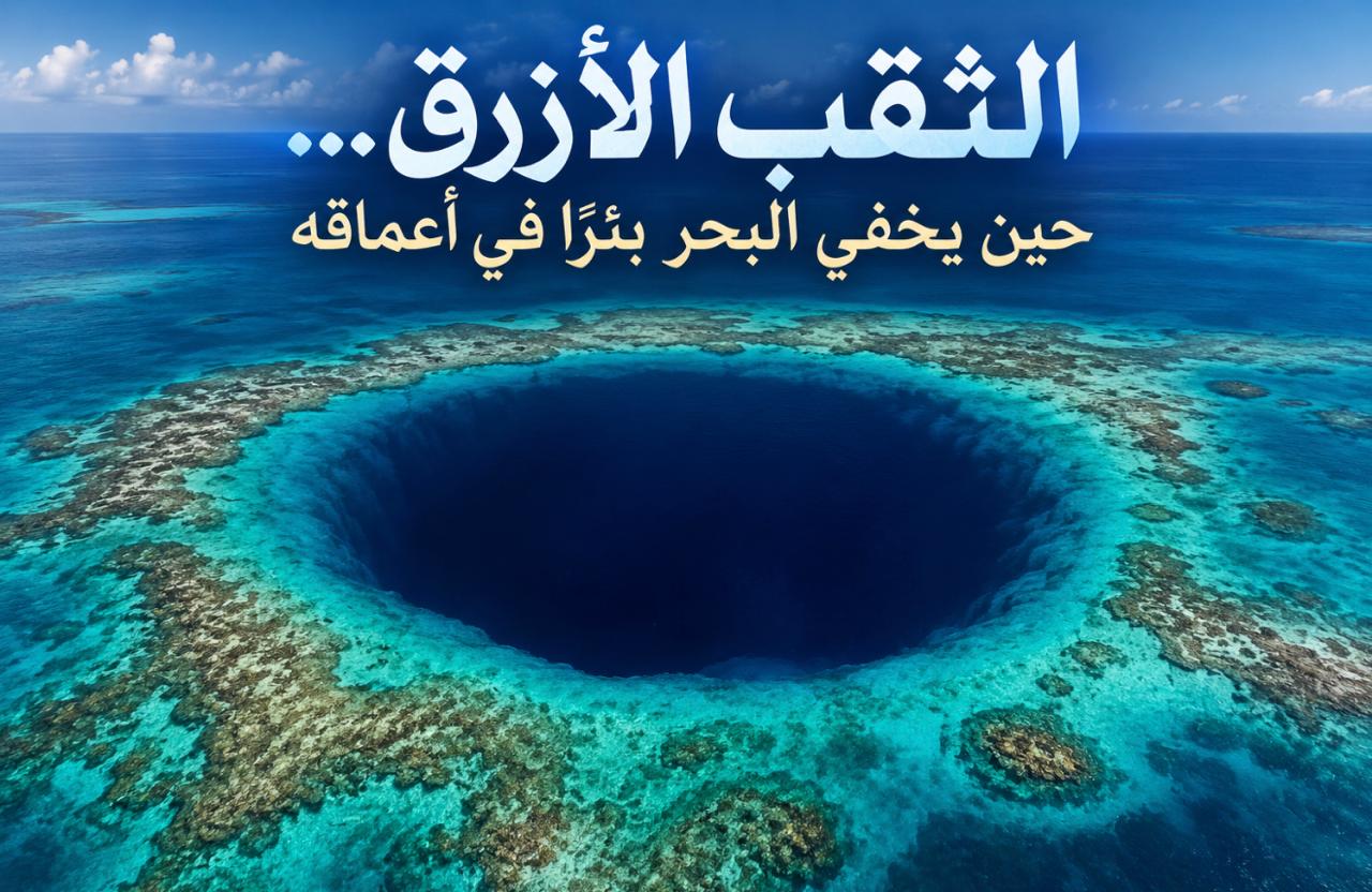 الثقب الأزرق… حين يخفي البحر بئرً في أعماقه