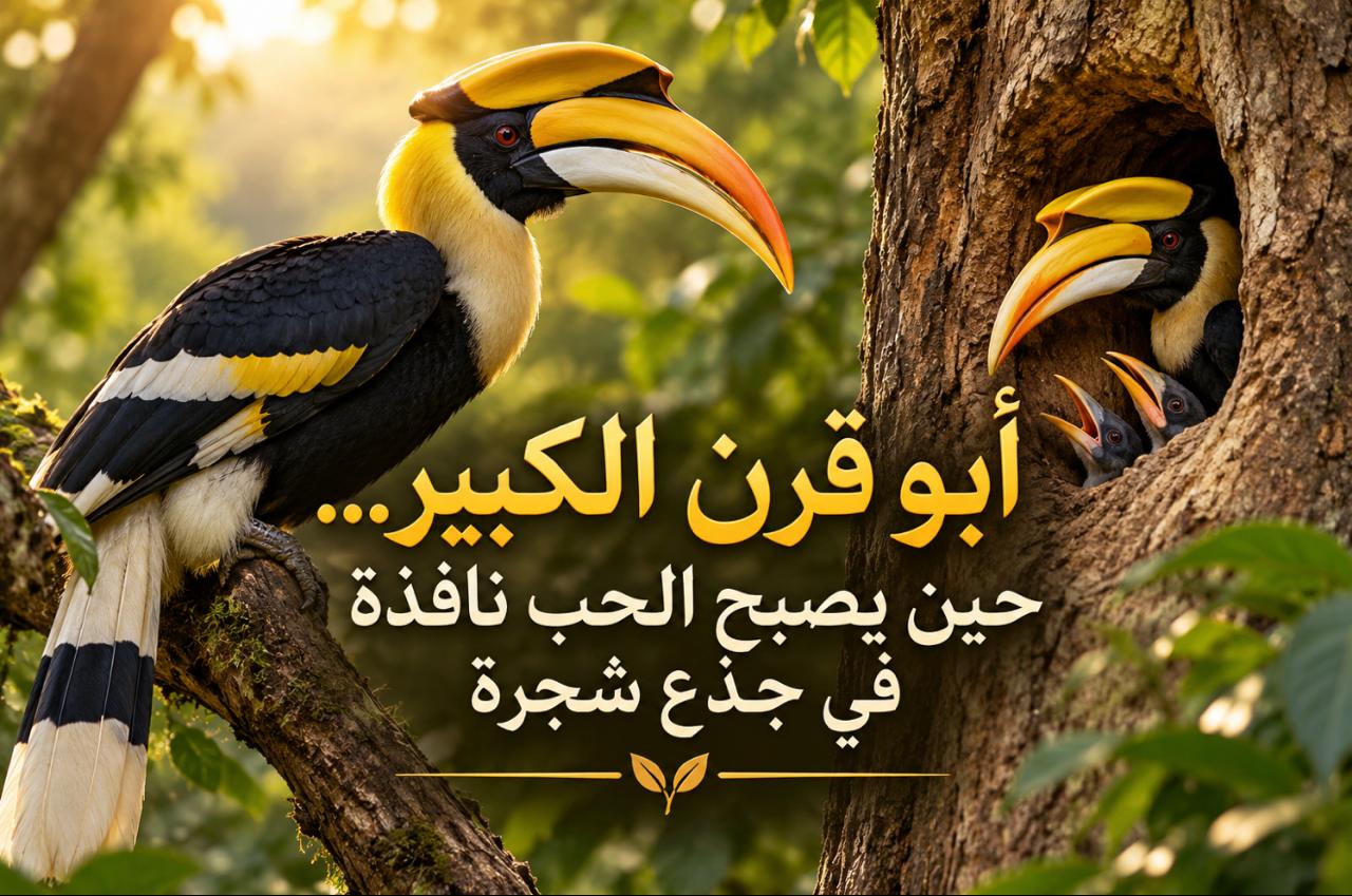 أبو قرن الكبير… حين يصبح الحب نافذة في جذع شجرة